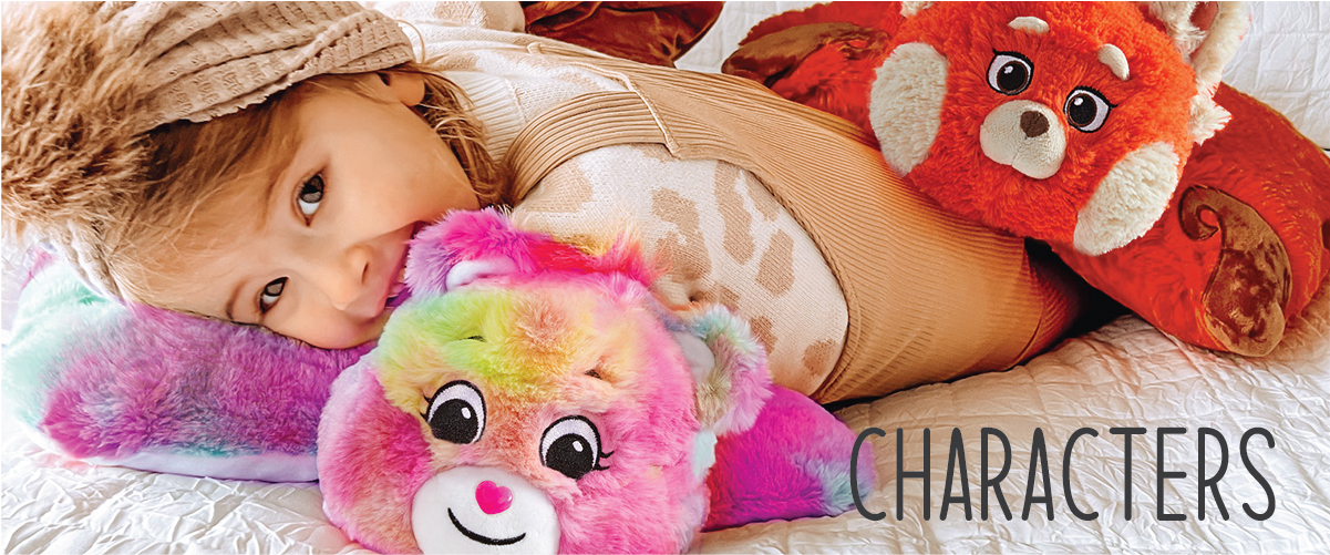 Click here to shop licensed Pillow Pet characters, such as the Togetherness Care Bear, and Red Panda Me from Disney's hit movie Turning Red. Shop now!
